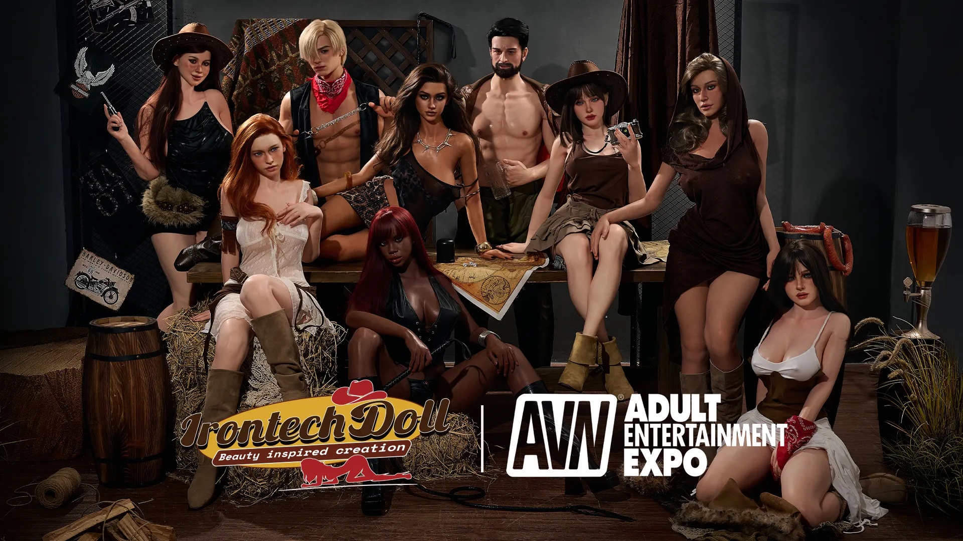 IRONTECH AVN Adult Expo 2026 Las Vegas sex dolls banner